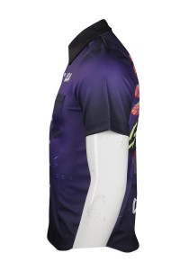 DS063 tailor-made personalized darts team shirt  online single darts team shirt Hong Kong darts team shirt supplier side view